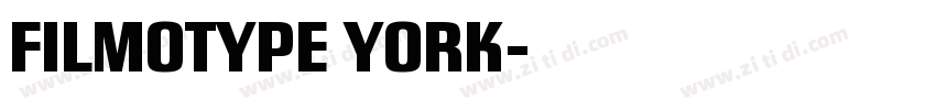 FILMOTYPE YORK字体转换